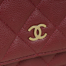 Chanel Burgundy Classic Wallet on Chain