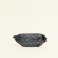 Chanel Metallic Dark Blue CC Quilted Fanny Pack Waist Bag