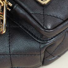 Chanel Metallic Dark Blue CC Quilted Fanny Pack Waist Bag
