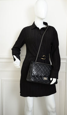 Chanel Black 2.55 Reissue 227 Flap Bag