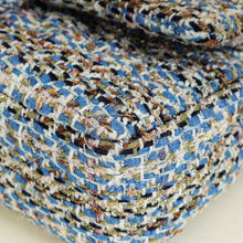 Chanel Blue Multicolor CC Classic 11.12 Tweed Double Flap Medium Bag