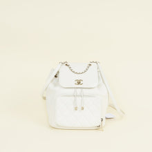 Chanel White CC Business Affinity Backpack Bag