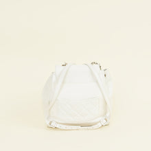 Chanel White CC Business Affinity Backpack Bag