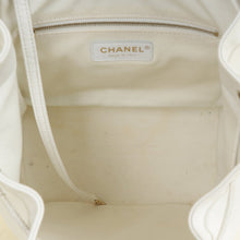 Chanel White CC Business Affinity Backpack Bag