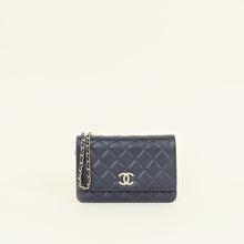 Chanel Indigo Blue CC Classic Wallet On Chain