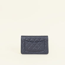 Chanel Indigo Blue CC Classic Wallet On Chain