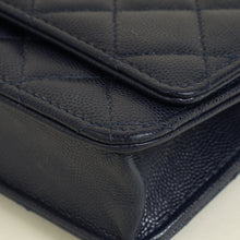 Chanel Indigo Blue CC Classic Wallet On Chain