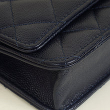 Chanel Indigo Blue CC Classic Wallet On Chain