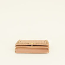 Chanel Dark Beige CC Chain Around Boy Wallet On Chain