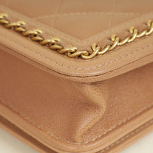 Chanel Dark Beige CC Chain Around Boy Wallet On Chain