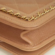 Chanel Dark Beige CC Chain Around Boy Wallet On Chain