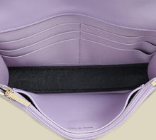 Chanel Purple CC Crystal Logo Top Handle Wallet On Chain