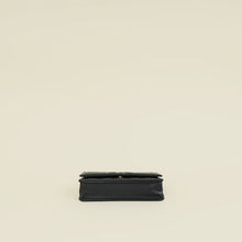 Chanel Black CC Filigree Wallet On Chain
