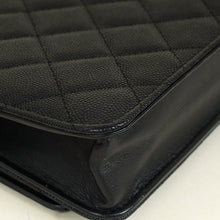 Chanel Black CC Filigree Wallet On Chain