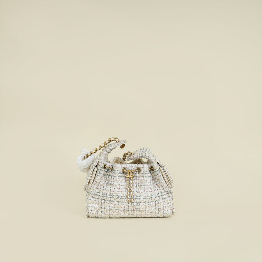 Chanel Tricolor 25 Wool Tweed Small Bag