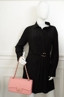 Chanel Pink Classic Double Flap Medium Bag