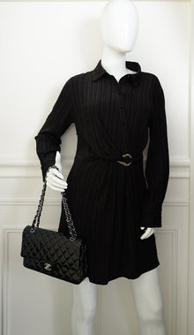 Chanel Black Classic Double Flap Medium Bag