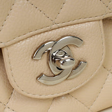Chanel Beige CC Classic 11.12 Caviar Double Flap Medium Bag