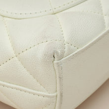 Chanel White CC Quilted Flap Shoulder Bag