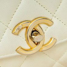 Chanel White CC Quilted Flap Shoulder Bag