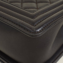 Chanel Chocolate Brown Le Boy Flap Medium Shoulder Bag