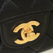 Chanel Black CC Classic Double Flap Medium Bag
