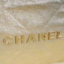 Chanel Gold 22 Shiny Small Handbag Bag
