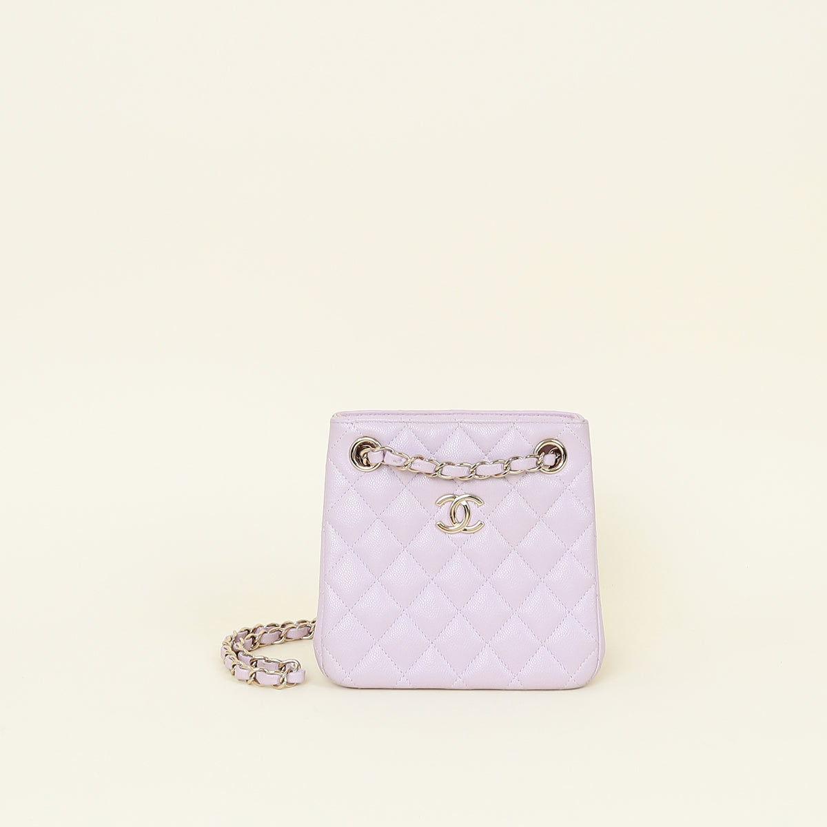 Chanel Lilac CC Mini Bucket Shoulder Bag