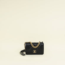 Chanel Black CC Chanel 19 Wallet On Chain