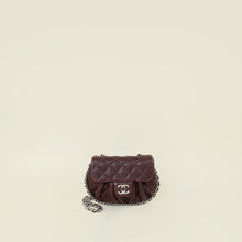 Chanel Burgundy Chain Around Small Flap Bag