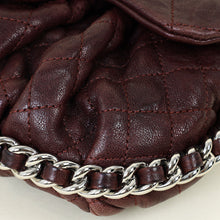 Chanel Burgundy Chain Around Small Flap Bag