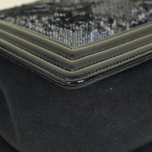 Chanel Black Le Boy Iridescent Sequins Medium Flap Bag
