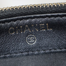 Chanel Black Le Boy Double Zip Wallet On Chain Pouch