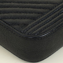 Chanel Black Le Boy Double Zip Wallet On Chain Pouch
