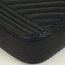 Chanel Black Le Boy Double Zip Wallet On Chain Pouch