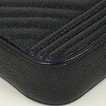 Chanel Black Le Boy Double Zip Wallet On Chain Pouch