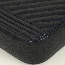 Chanel Black Le Boy Double Zip Wallet On Chain Pouch
