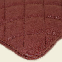 Chanel Dark Burgundy Le Boy O Case Medium Pouch