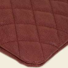 Chanel Dark Burgundy Le Boy O Case Medium Pouch