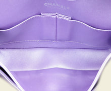 Chanel Metallic Purple Classic Double Flap Medium Bag