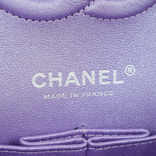 Chanel Metallic Purple Classic Double Flap Medium Bag