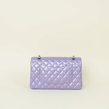 Chanel Metallic Purple Classic Double Flap Medium Bag