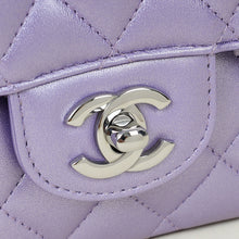 Chanel Metallic Purple Classic Double Flap Medium Bag