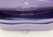 Chanel Metallic Purple Classic Double Flap Medium Bag