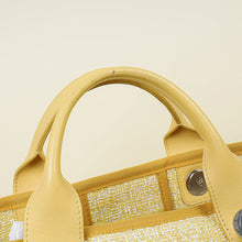 Chanel Yellow Boucle Deauville Shopping Tote Large Bag