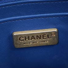 Chanel Blue Python Classic Mini Flap Bag