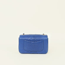 Chanel Blue Python Classic Mini Flap Bag