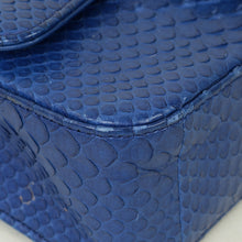 Chanel Blue Python Classic Mini Flap Bag