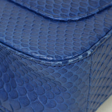 Chanel Blue Python Classic Mini Flap Bag