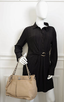Chanel Dark Beige Natural Beauty Tote Bag
